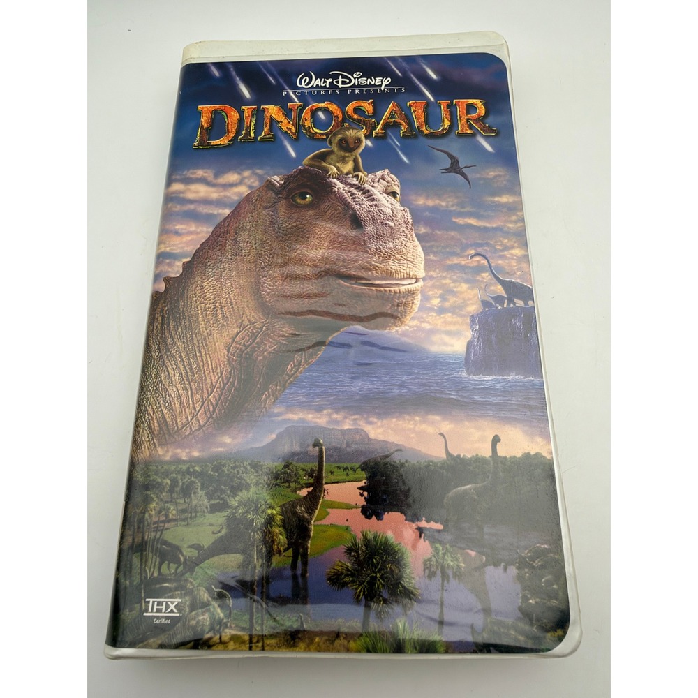 Walt Disney Dinosaur VHS Movie 2001 THX Certified Clamshell Case 21575